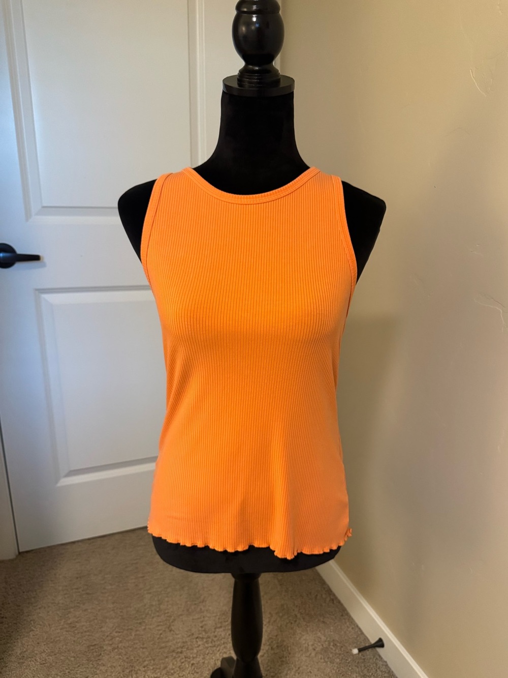 Patagonia Ribbed Tank Top - Coral Orange